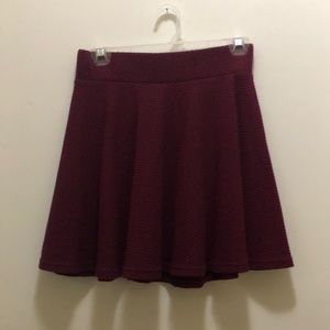 Maroon skater skirt